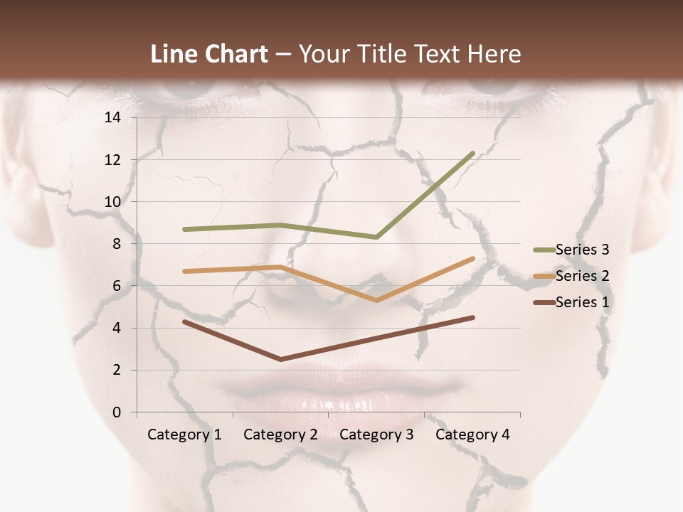Natural Caucasian Eyes PowerPoint Template