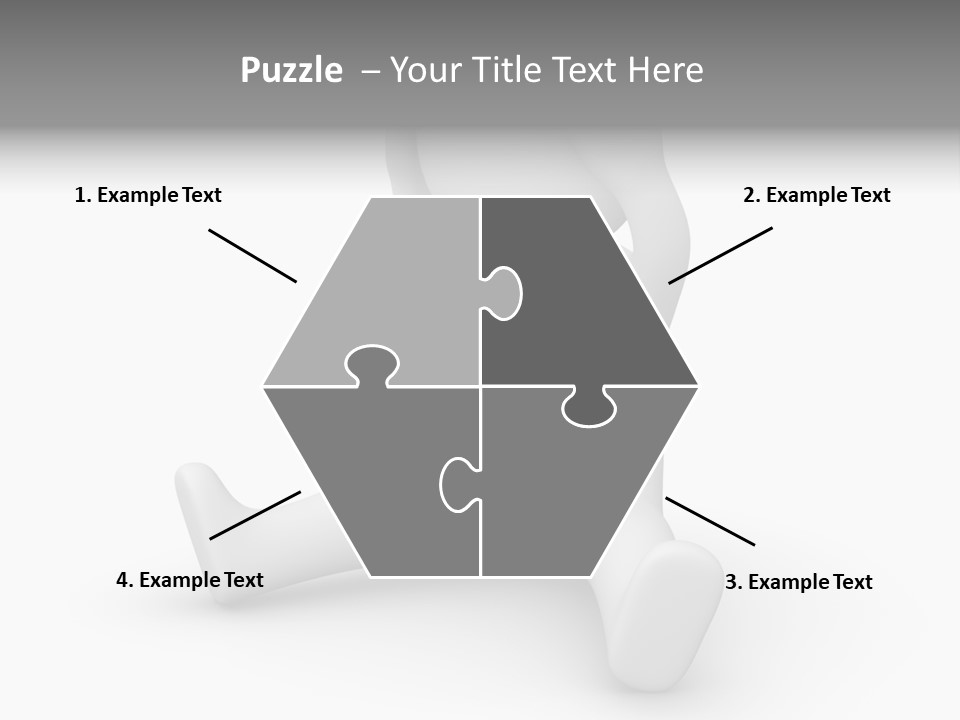 Businessman Loser Tie PowerPoint Template