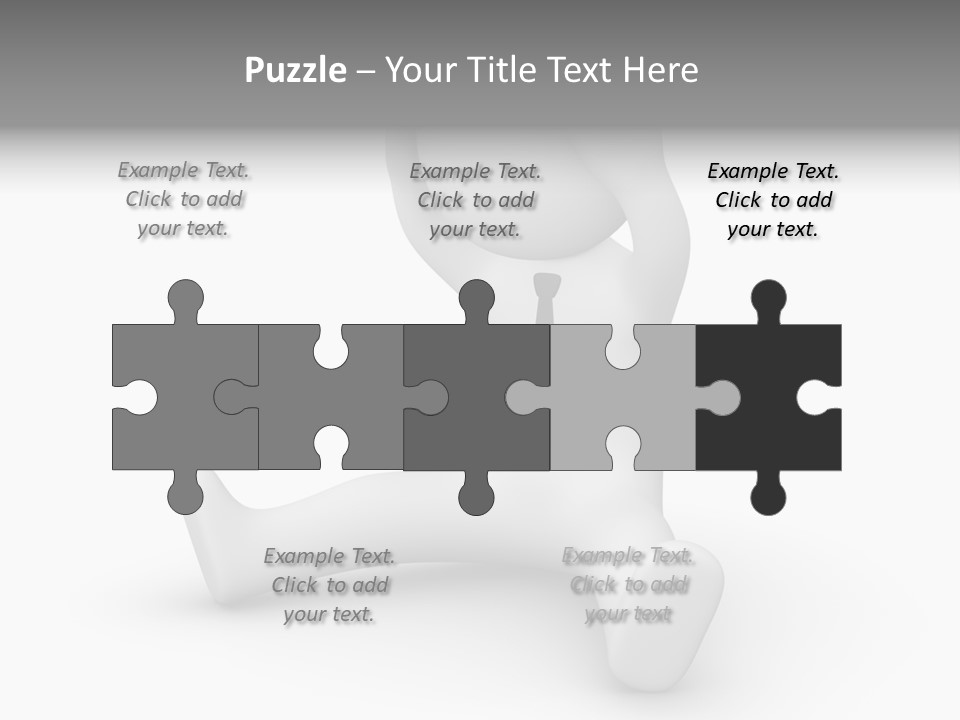 Businessman Loser Tie PowerPoint Template