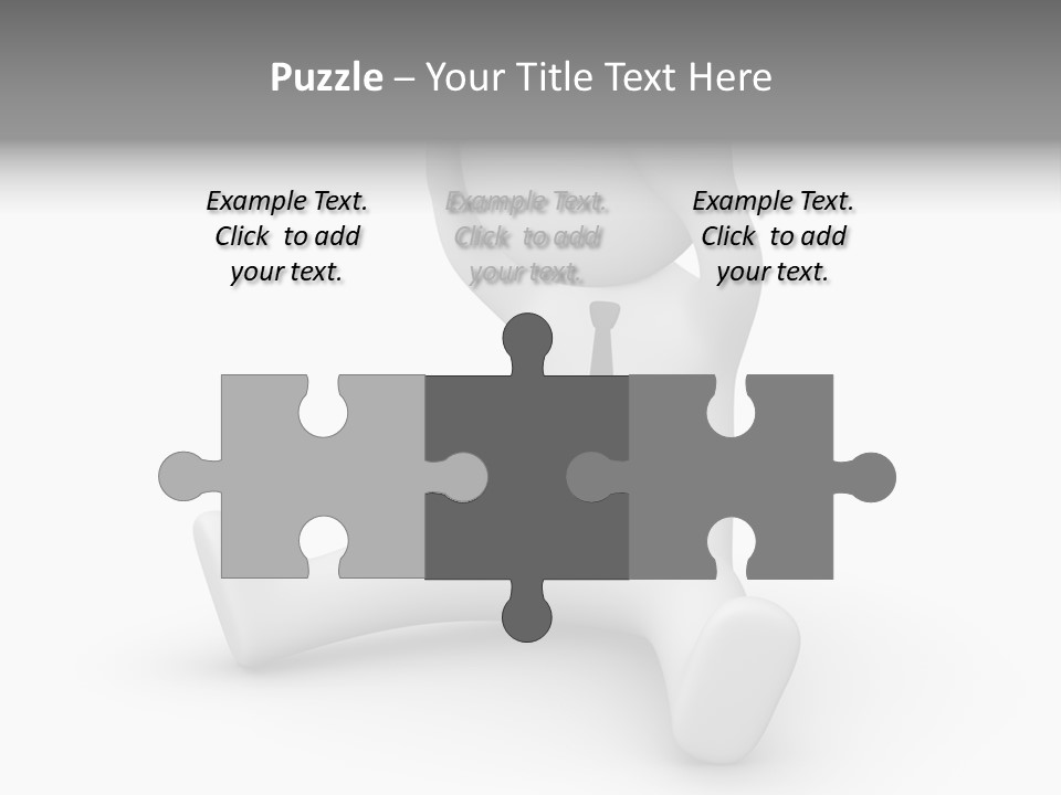 Businessman Loser Tie PowerPoint Template