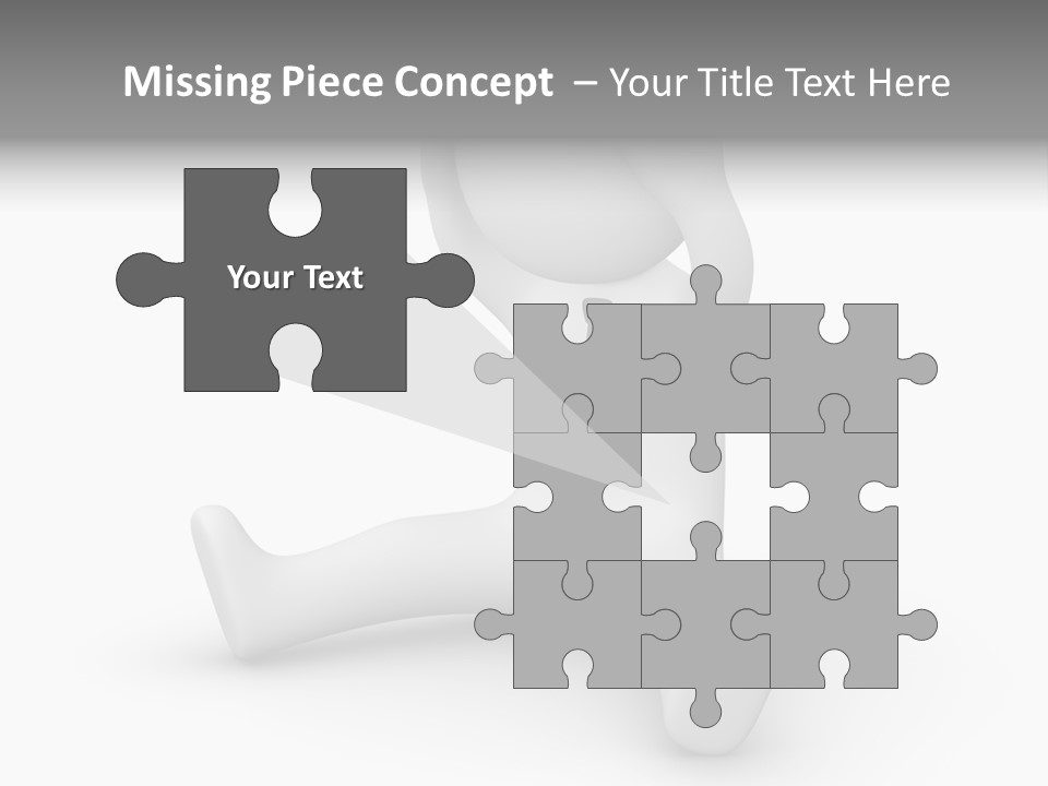 Businessman Loser Tie PowerPoint Template