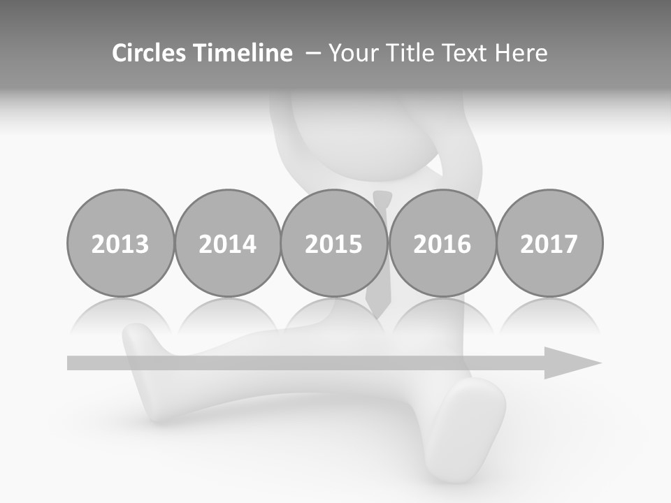 Businessman Loser Tie PowerPoint Template