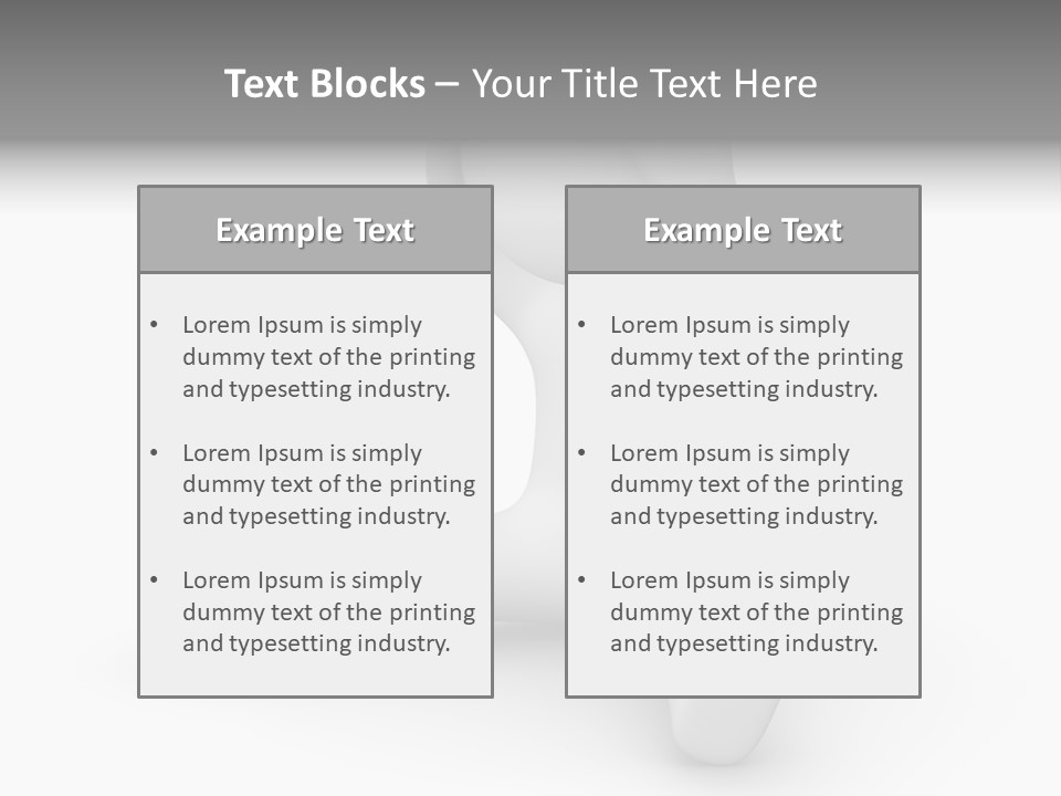 Businessman Loser Tie PowerPoint Template