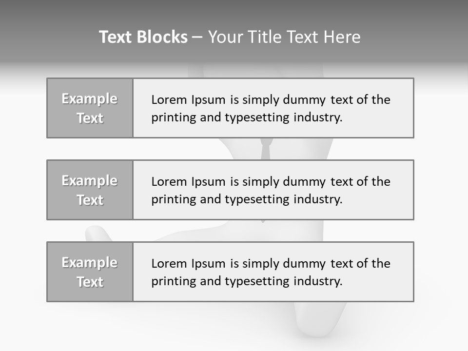 Businessman Loser Tie PowerPoint Template