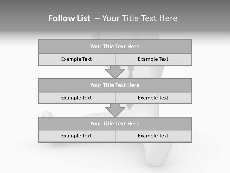 Businessman Loser Tie PowerPoint Template