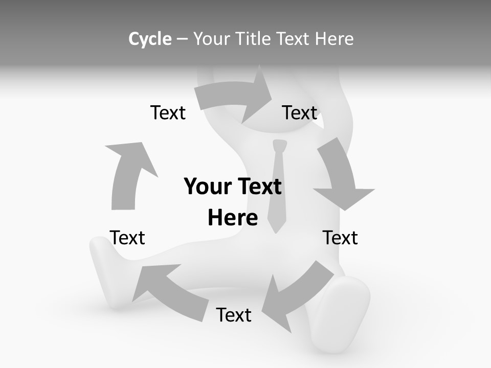 Businessman Loser Tie PowerPoint Template