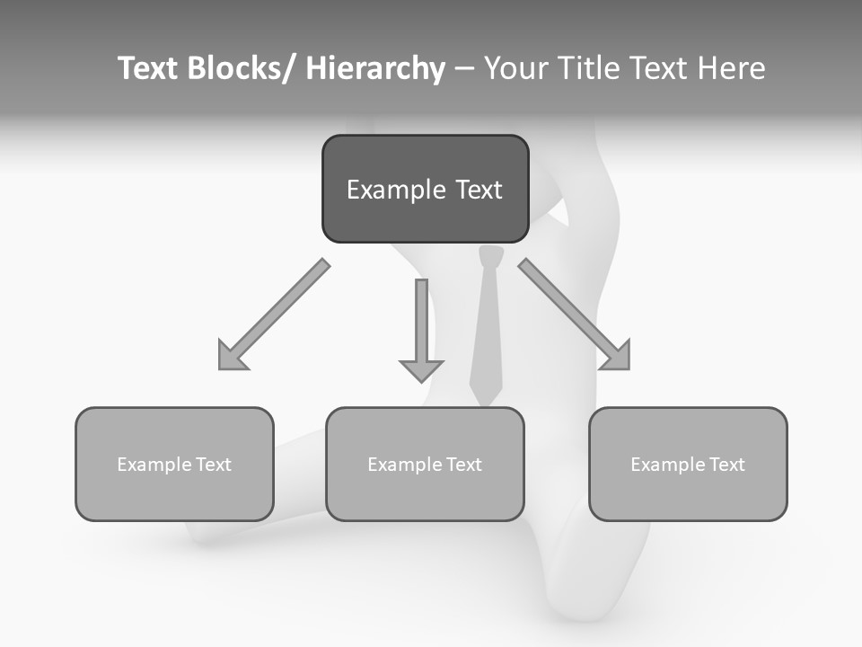 Businessman Loser Tie PowerPoint Template