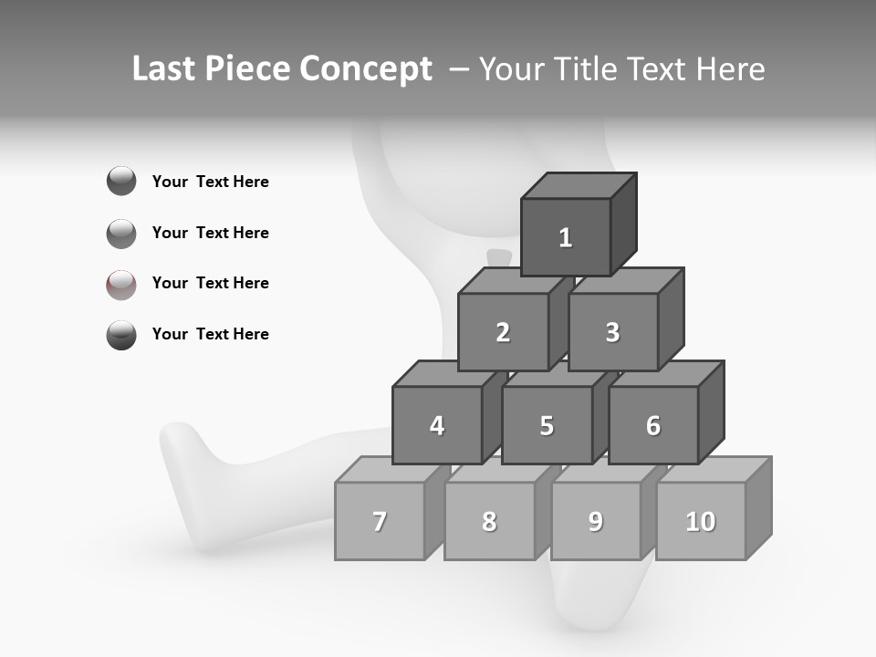 Businessman Loser Tie PowerPoint Template