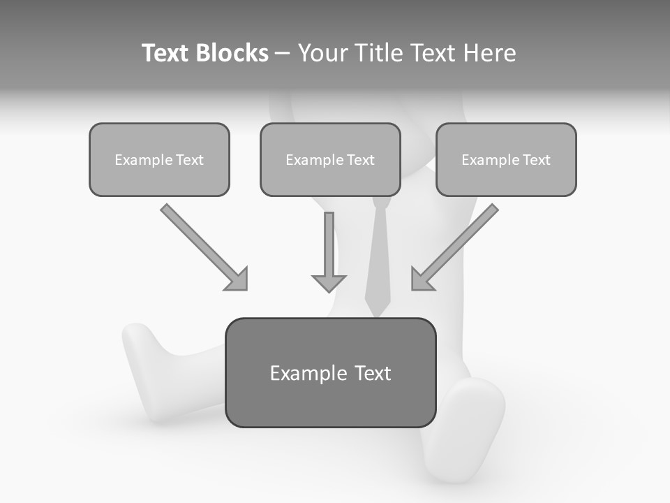 Businessman Loser Tie PowerPoint Template