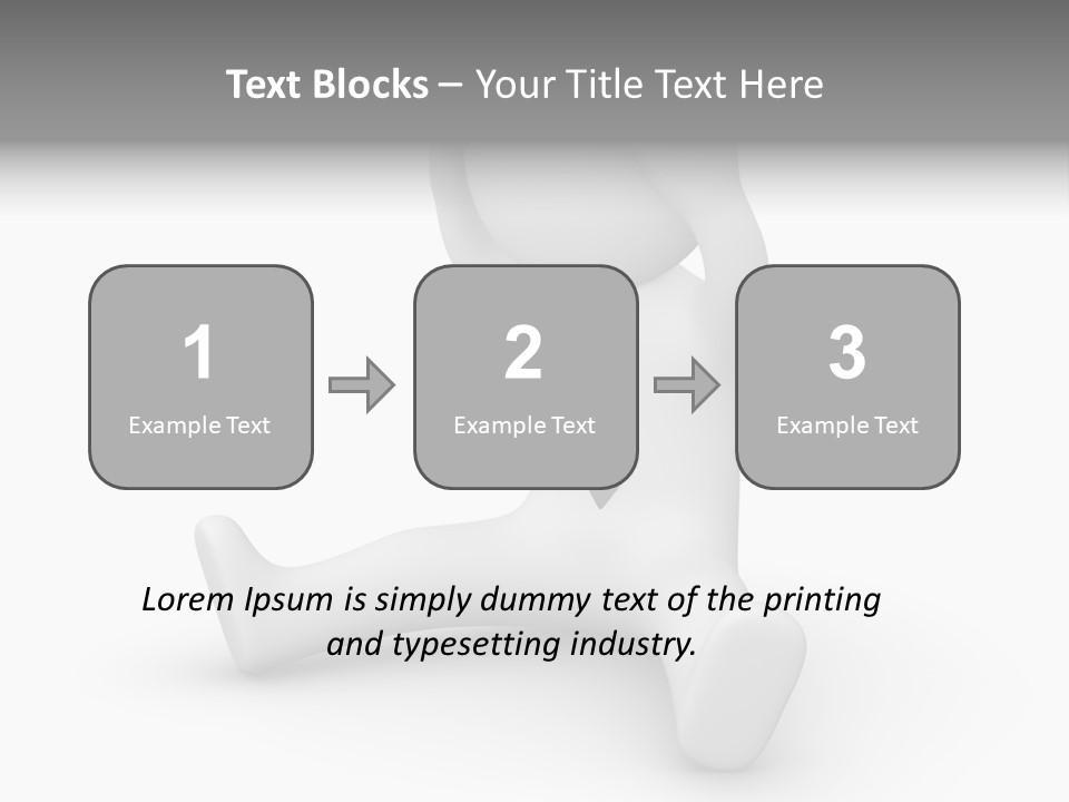 Businessman Loser Tie PowerPoint Template