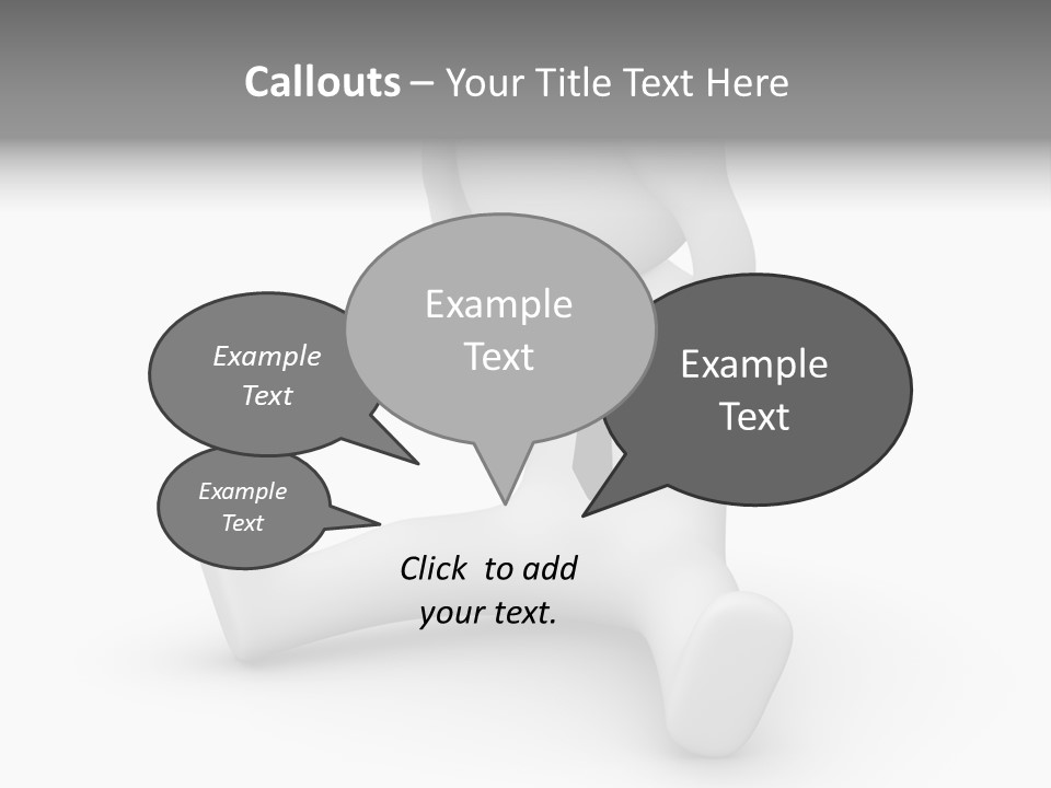 Businessman Loser Tie PowerPoint Template