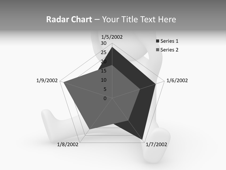Businessman Loser Tie PowerPoint Template