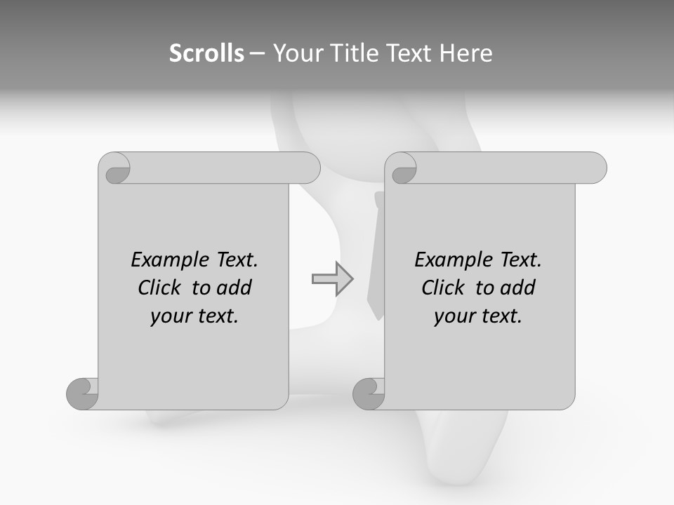 Businessman Loser Tie PowerPoint Template