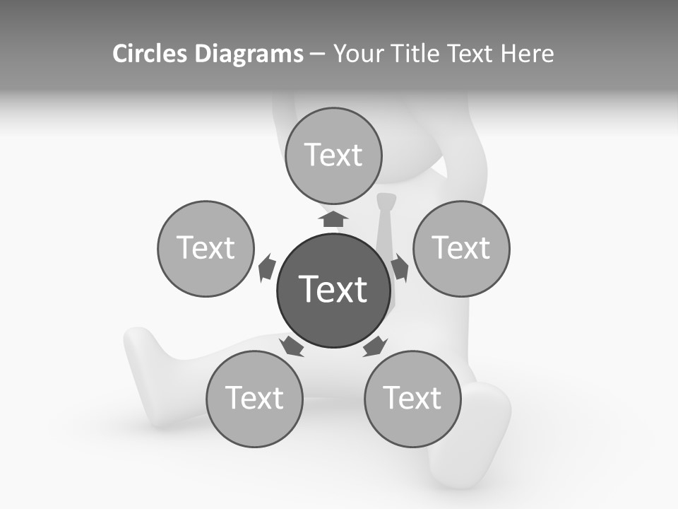 Businessman Loser Tie PowerPoint Template