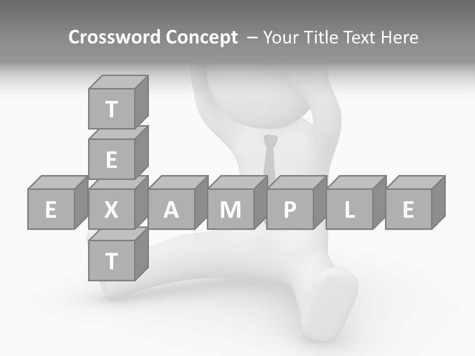 Businessman Loser Tie PowerPoint Template