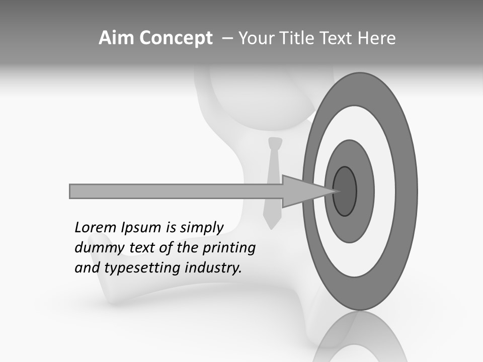 Businessman Loser Tie PowerPoint Template