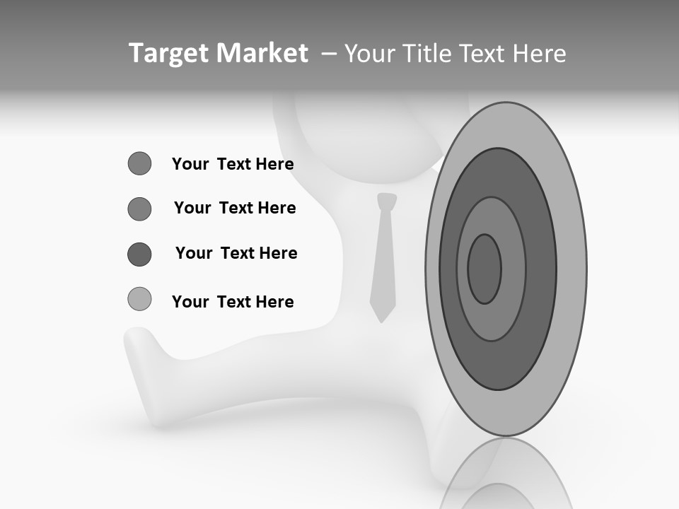 Businessman Loser Tie PowerPoint Template