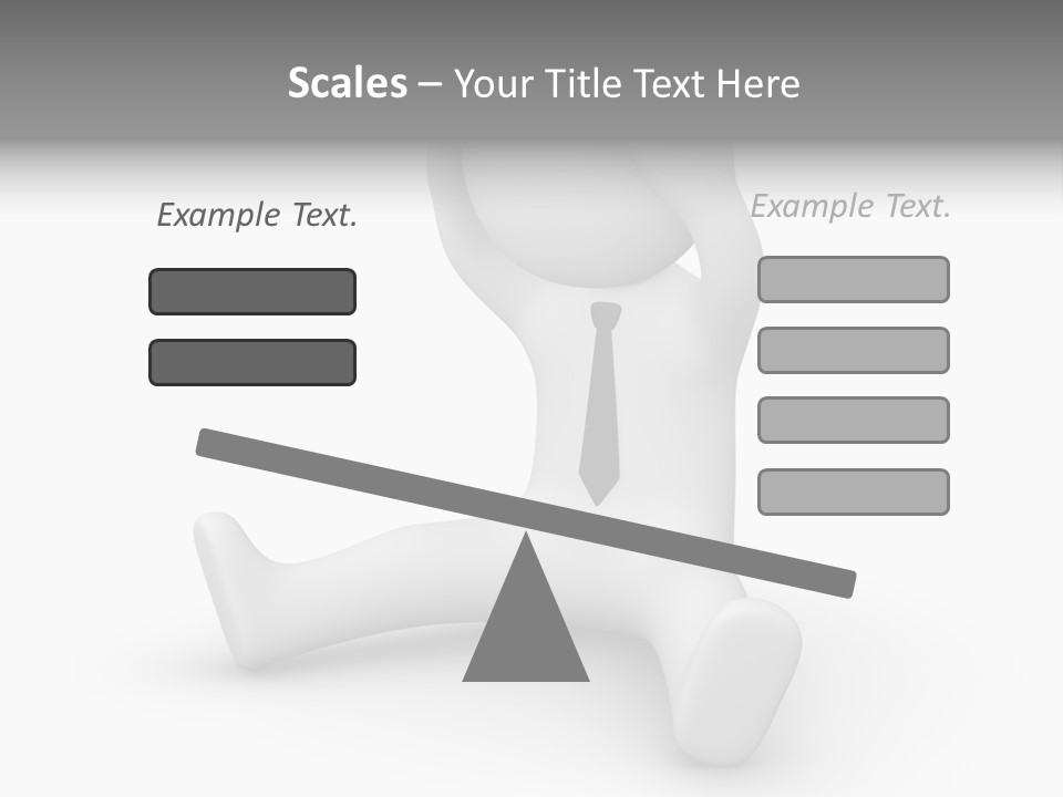 Businessman Loser Tie PowerPoint Template