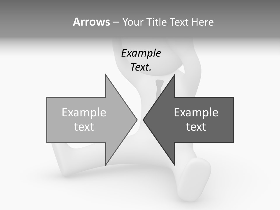 Businessman Loser Tie PowerPoint Template