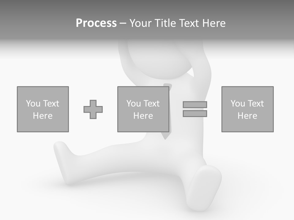 Businessman Loser Tie PowerPoint Template