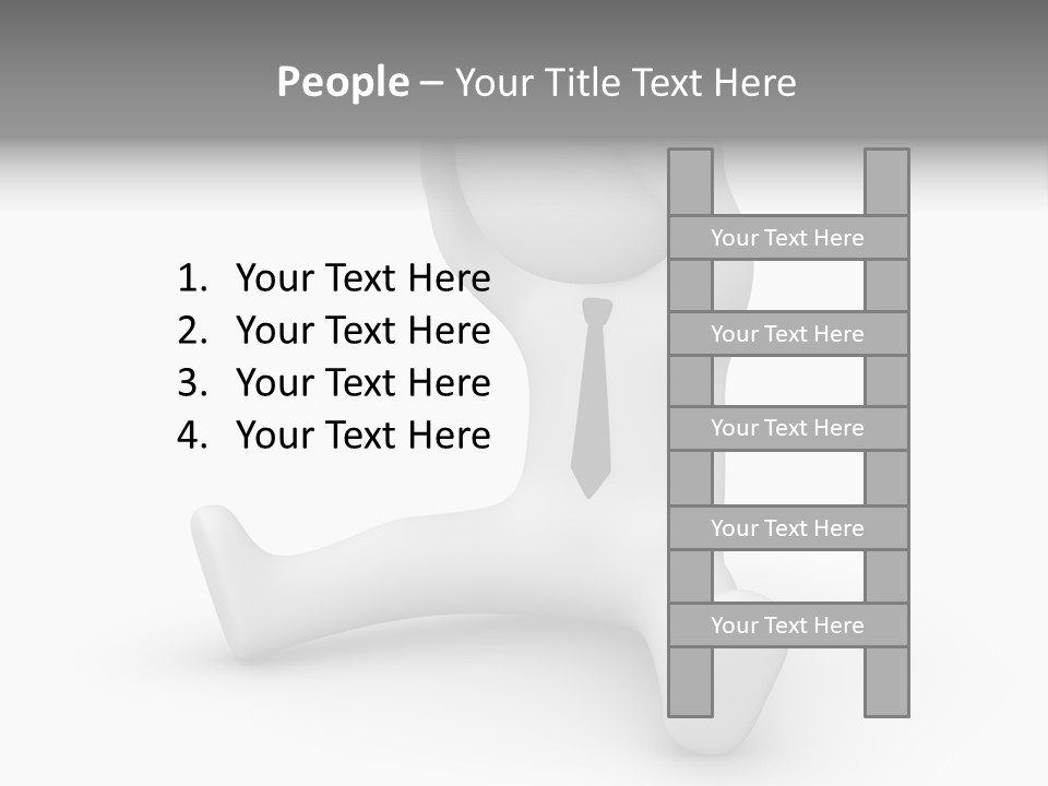 Businessman Loser Tie PowerPoint Template