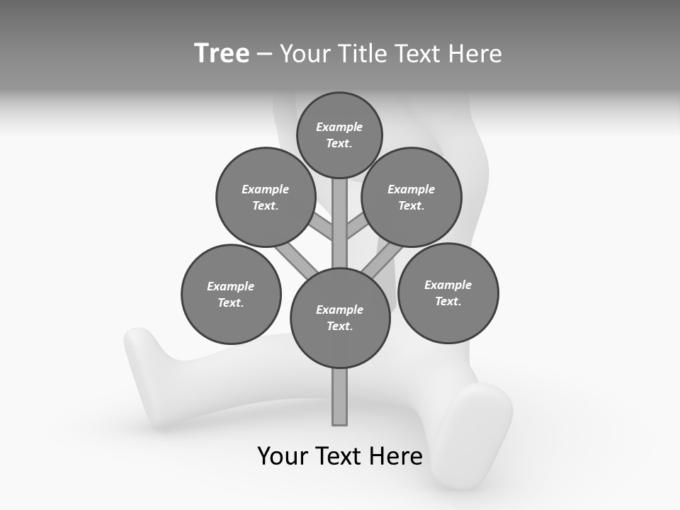 Businessman Loser Tie PowerPoint Template