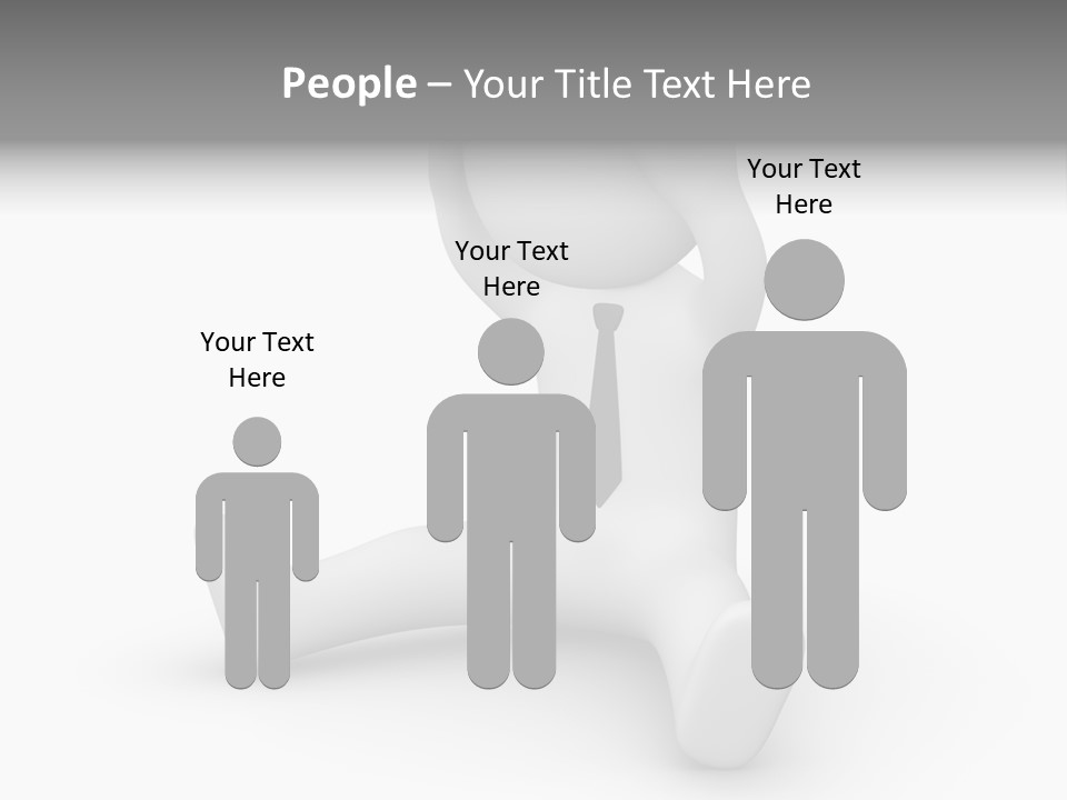 Businessman Loser Tie PowerPoint Template