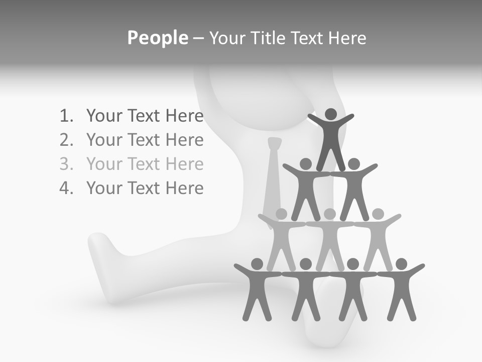 Businessman Loser Tie PowerPoint Template