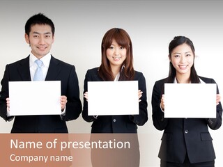 Businesswoman Looking Pretty PowerPoint Template