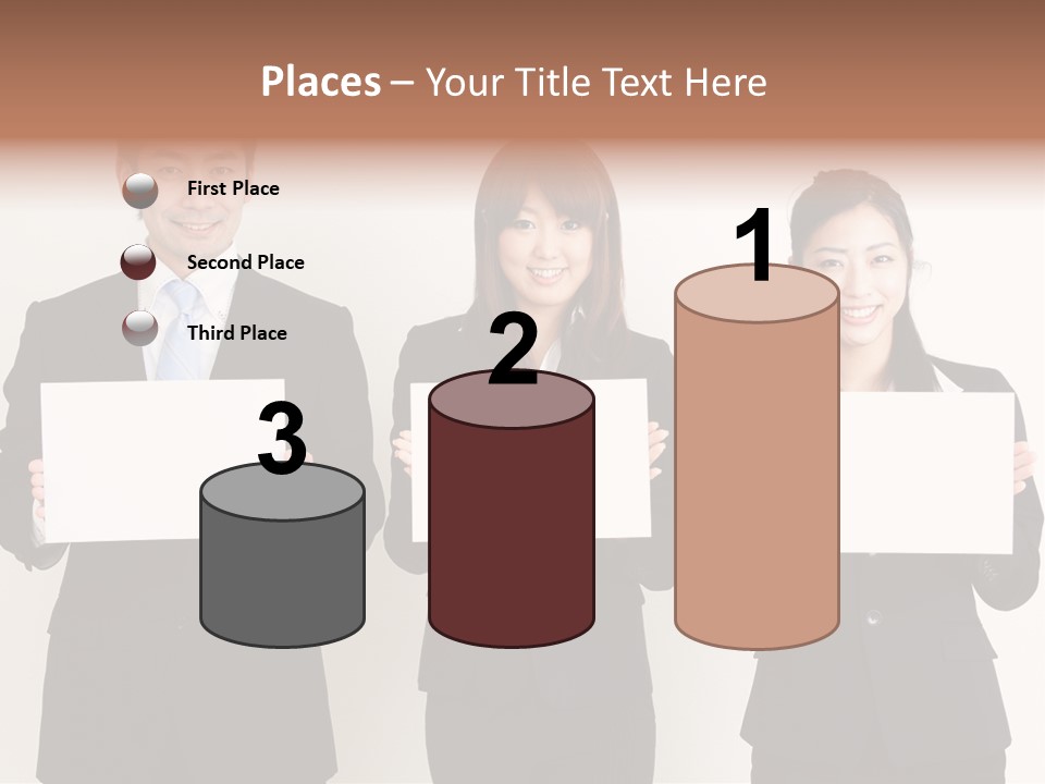 Businesswoman Looking Pretty PowerPoint Template