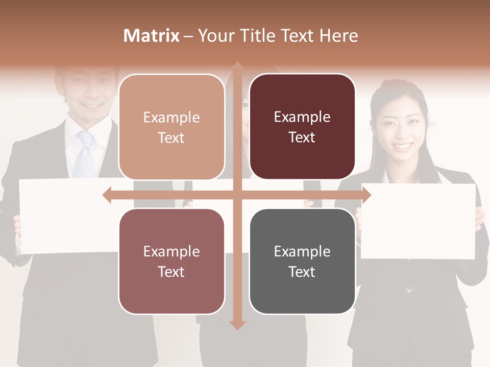 Businesswoman Looking Pretty PowerPoint Template