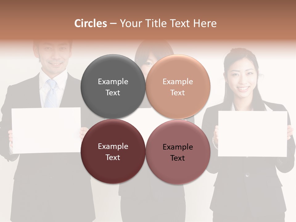 Businesswoman Looking Pretty PowerPoint Template