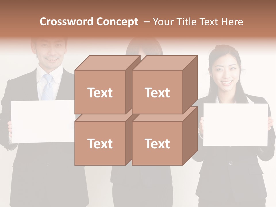 Businesswoman Looking Pretty PowerPoint Template