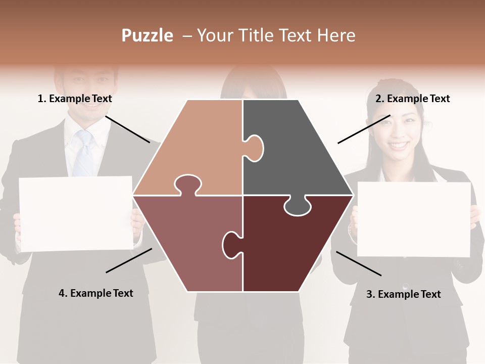 Businesswoman Looking Pretty PowerPoint Template