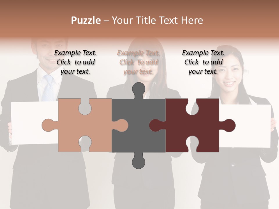 Businesswoman Looking Pretty PowerPoint Template