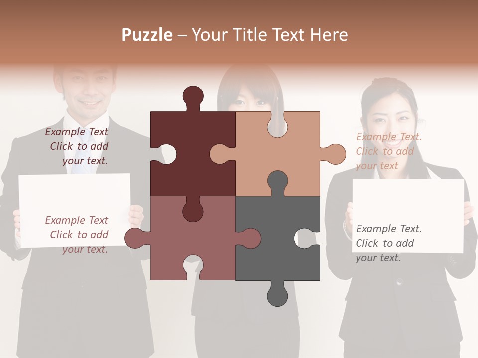 Businesswoman Looking Pretty PowerPoint Template