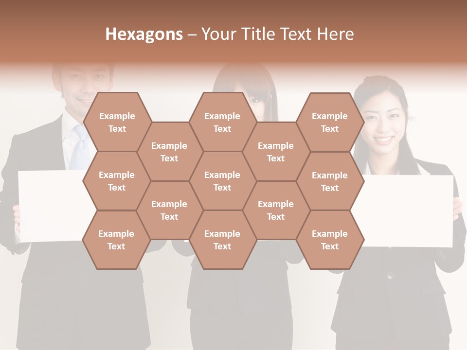 Businesswoman Looking Pretty PowerPoint Template