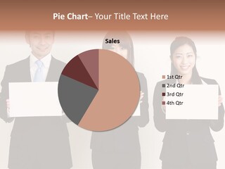 Businesswoman Looking Pretty PowerPoint Template