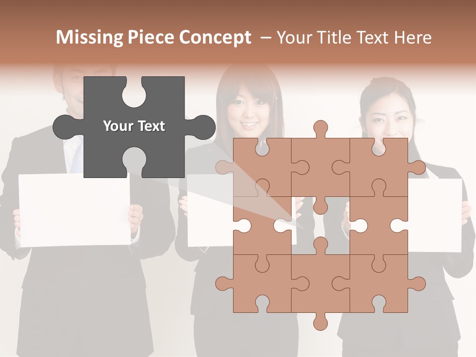 Businesswoman Looking Pretty PowerPoint Template