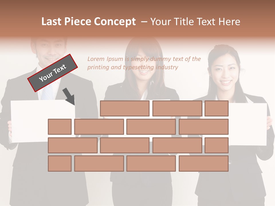 Businesswoman Looking Pretty PowerPoint Template