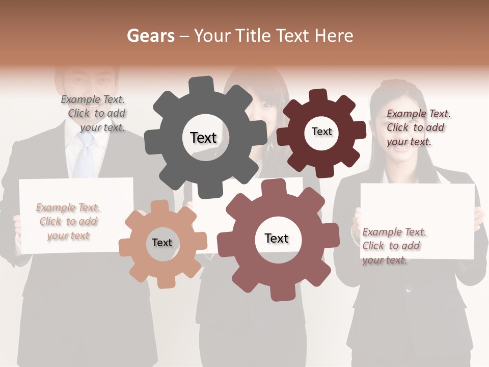 Businesswoman Looking Pretty PowerPoint Template