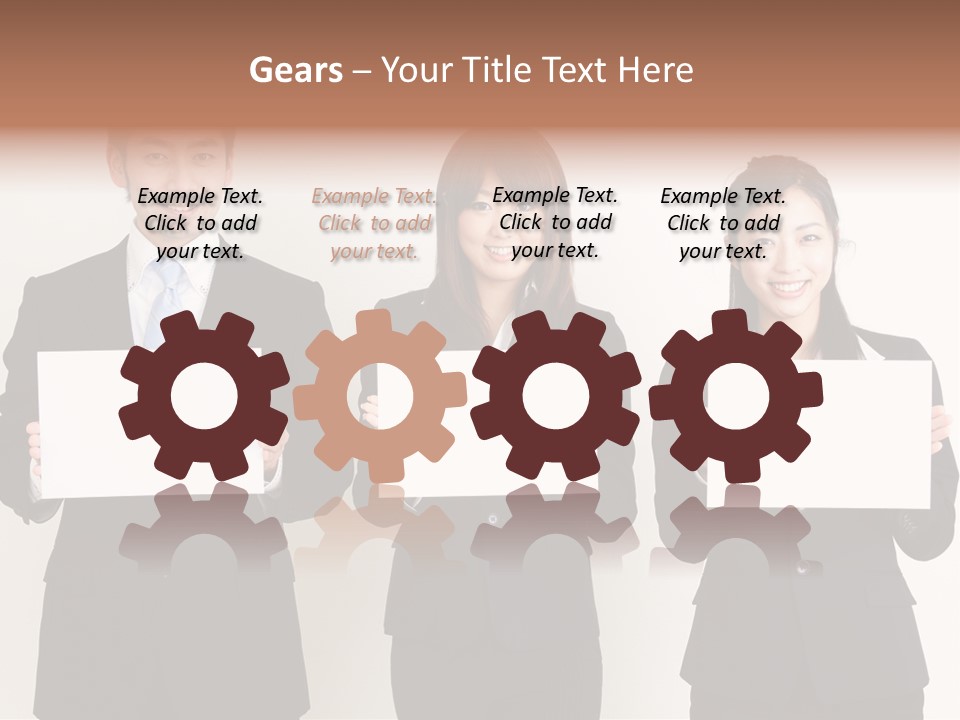 Businesswoman Looking Pretty PowerPoint Template