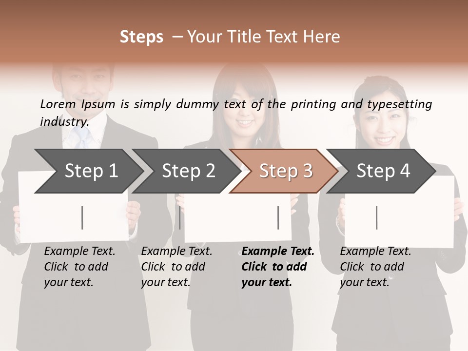 Businesswoman Looking Pretty PowerPoint Template