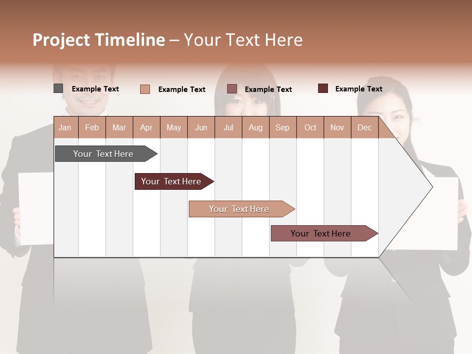 Businesswoman Looking Pretty PowerPoint Template