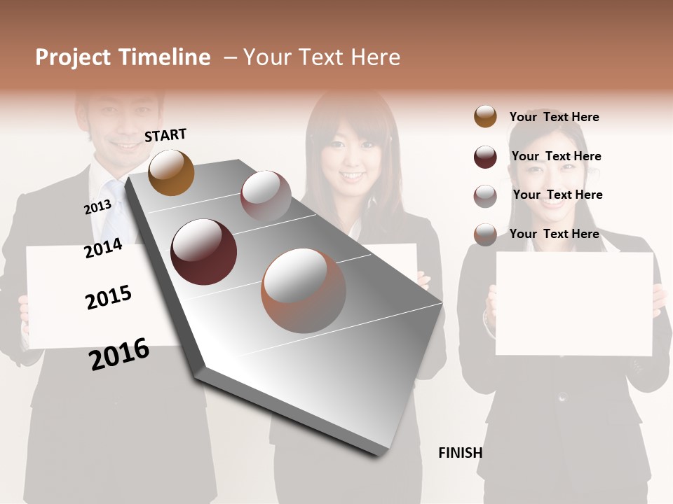 Businesswoman Looking Pretty PowerPoint Template
