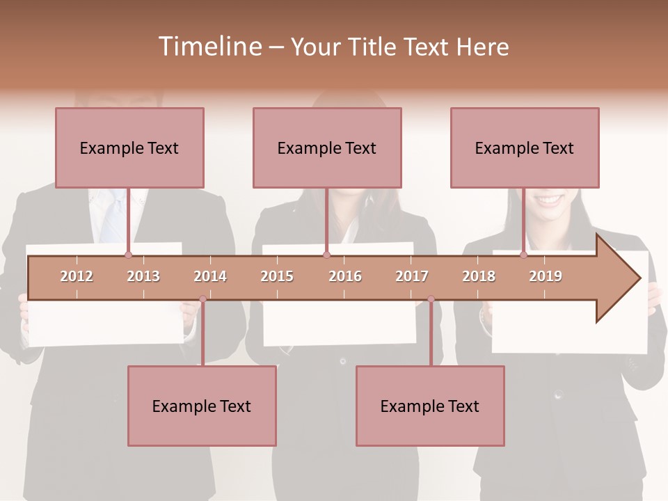 Businesswoman Looking Pretty PowerPoint Template