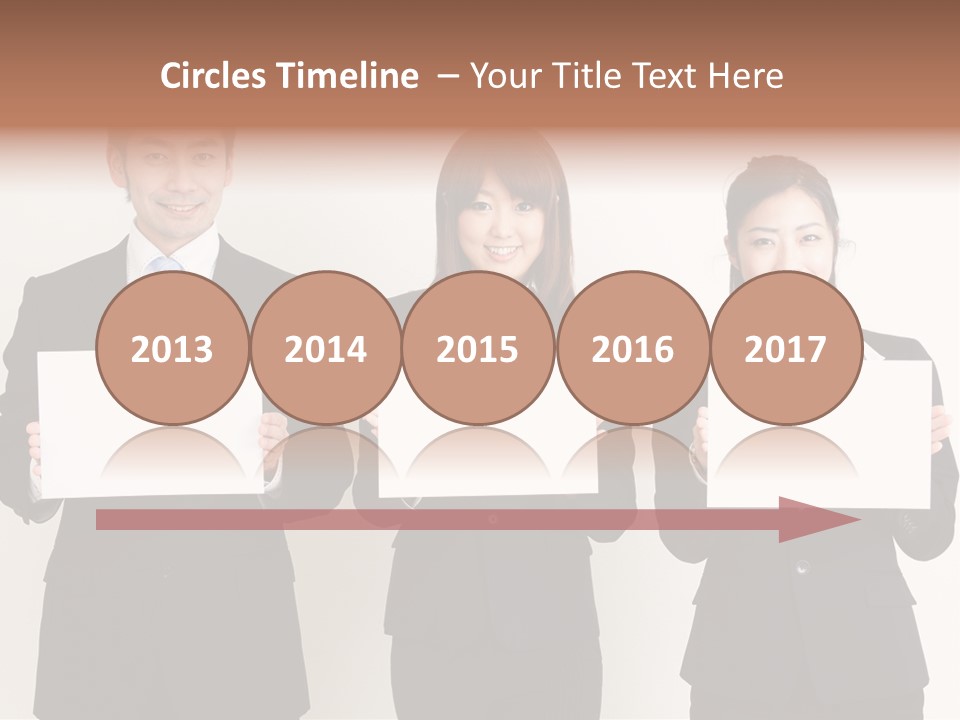 Businesswoman Looking Pretty PowerPoint Template