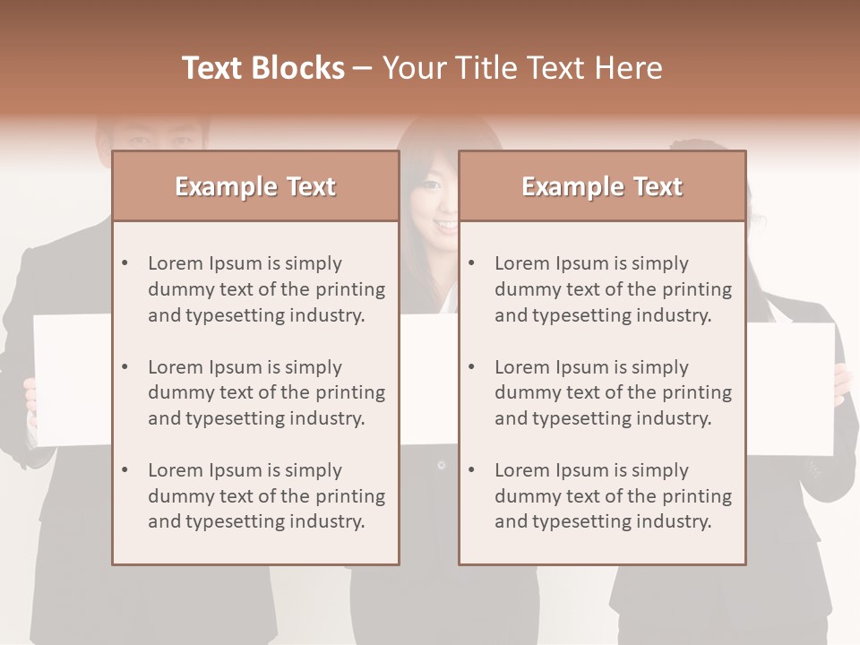 Businesswoman Looking Pretty PowerPoint Template