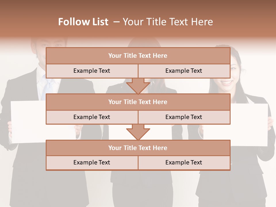 Businesswoman Looking Pretty PowerPoint Template