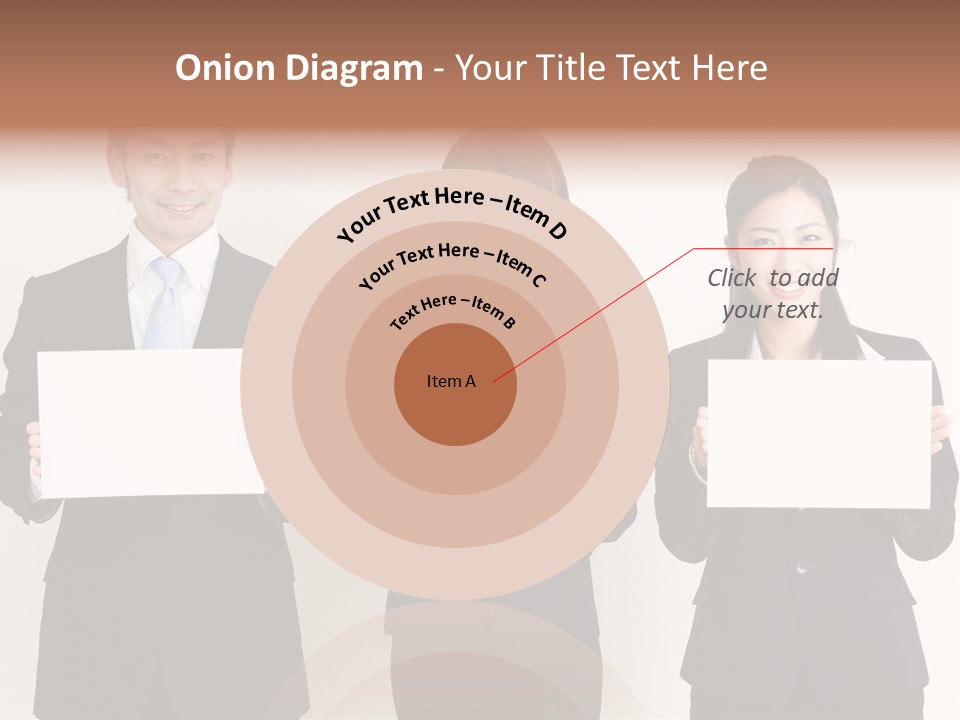 Businesswoman Looking Pretty PowerPoint Template